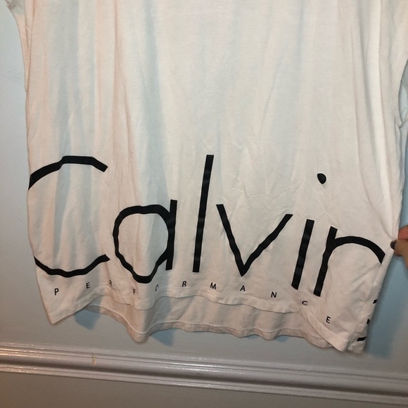 Calvin Klein Performance Logo Sleeveless T-Shirt Size XL - Picture 3 of 9